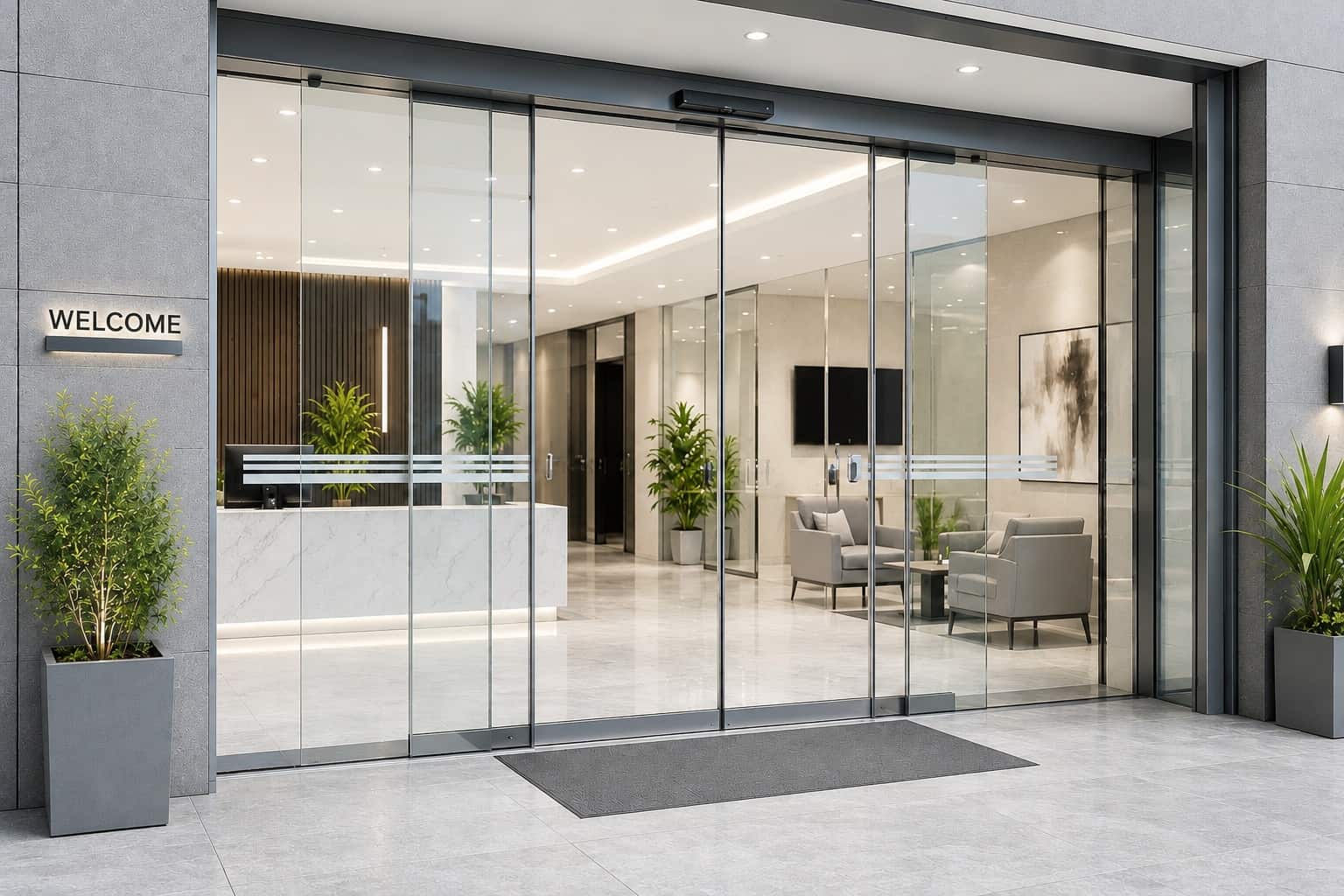 Glass Doors installation in UAE